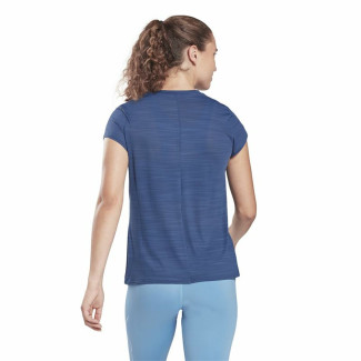 Maglia a Maniche Corte Donna Reebok Workout Ready Blu scuro