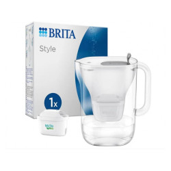 BRITA Carafe Filtrante Marella Style Gris + Maxtra Pro Tout-en-un  125318