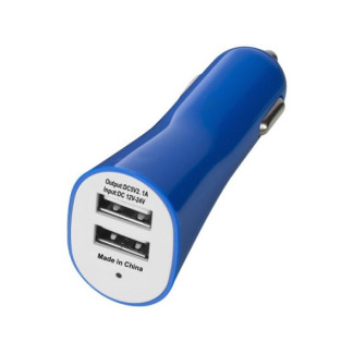 Chargeur voiture 2 Ports USB 2.1A 12V (Bleu)