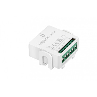 LogiLink Wi-Fi Smart 2 Channel Switch Module Tuya Compatible White SH0124