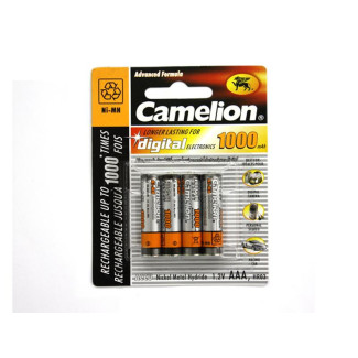Camelion Pack de 4 piles AAA Micro 1000mAH