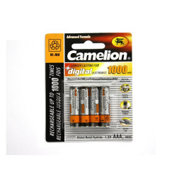 Camelion Pack de 4 piles AAA Micro 1000mAH