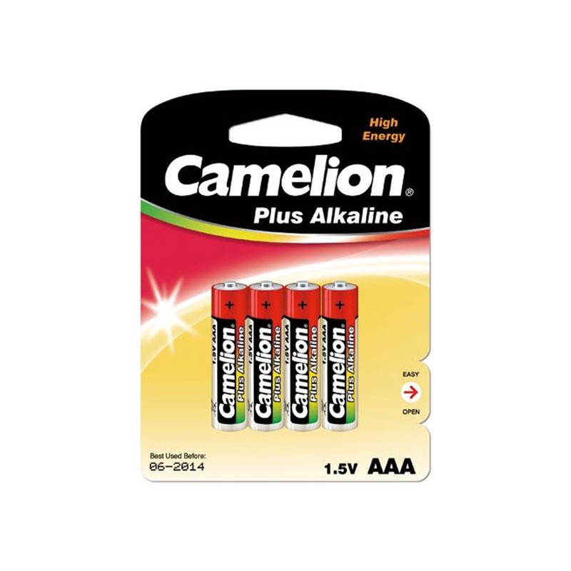 Camelion Pack de 4 piles Alcaline LR03 Micro AAA
