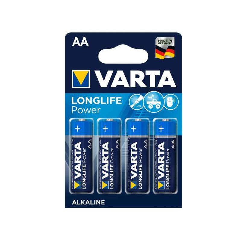 Varta Paquet de 4 piles longue durée LR06 Mignon AA
