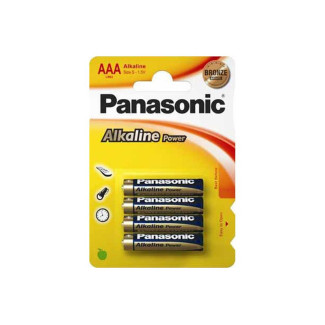 Panasonic Pack de 4 piles Alcaline Power LR03 Micro AAA