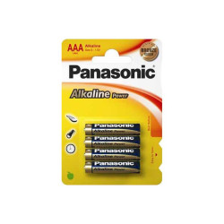 Panasonic Pack de 4 piles Alcaline Power LR03 Micro AAA