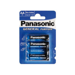 Panasonic Pack de 4 piles General R6 Mignon AA - Bleu