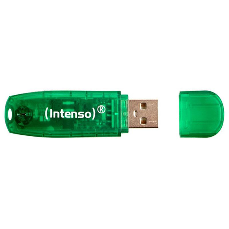 Intenso USB Flash Drive Rainbow Line 8 Go Vert (3502460)