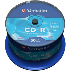 CD-R 80 Verbatim 52x DL 50er Cakebox 43351