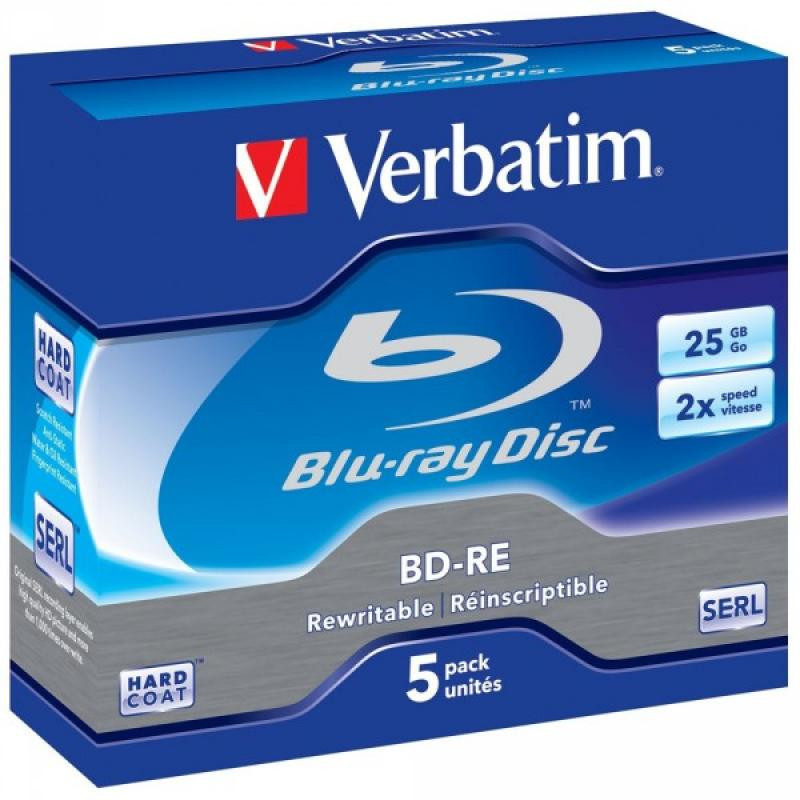 BD-RE 25GB Verbatim 2x 5er Jewel Case 43615 BD-RE 25GB Verbatim 2x 5er Jewel Case 43615