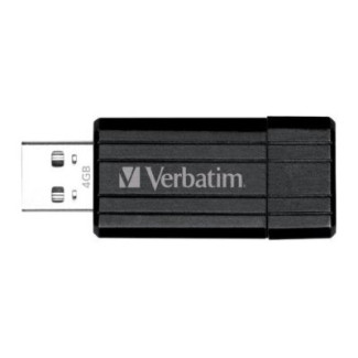 Verbatim USB Flash Drive PinStripe 64GB Black (49065)