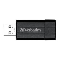 Verbatim USB Flash Drive PinStripe 64GB Black (49065)