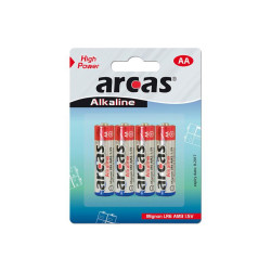 Alcaline Pack de 4 piles Mignon AA Arcas