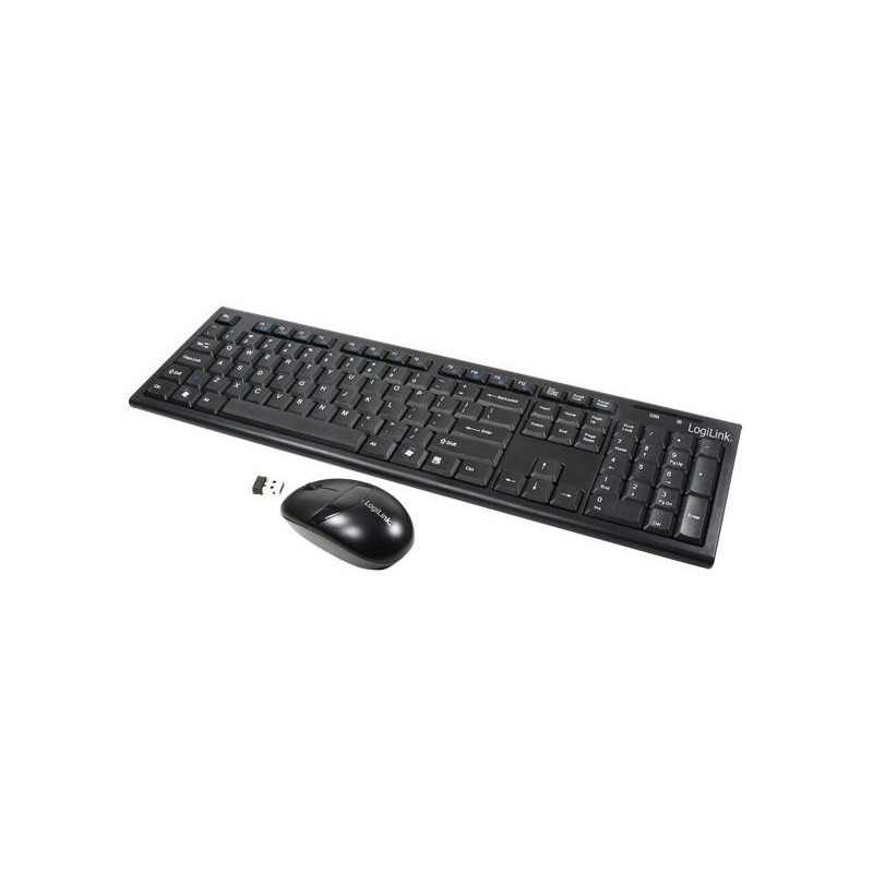Kit clavier et souris sans fil LogiLink 2.4GHz QWERTZ ID0104