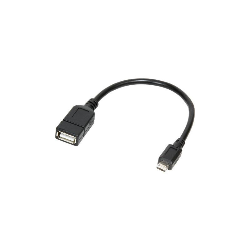 Câble adaptateur LogiLink Micro USB B/M vers USB A/F OTG 0.20m (AA0035) Câble adaptateur LogiLink Micro USB B/M vers USB A/F OTG 0.20m (AA0035)