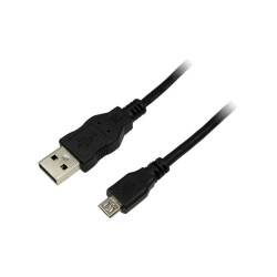 Câble de connexion LogiLink - USB 2.0 A vers micro B - 3m noir (CU0059)