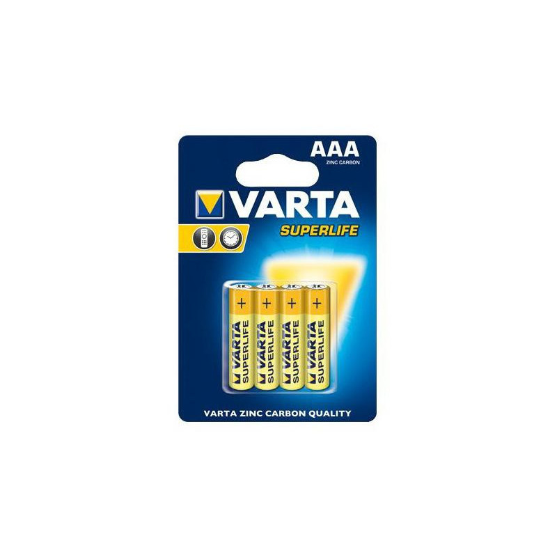 Varta Pack de 4 piles Superlife R03 Micro AAA Varta Pack de 4 piles Superlife R03 Micro AAA