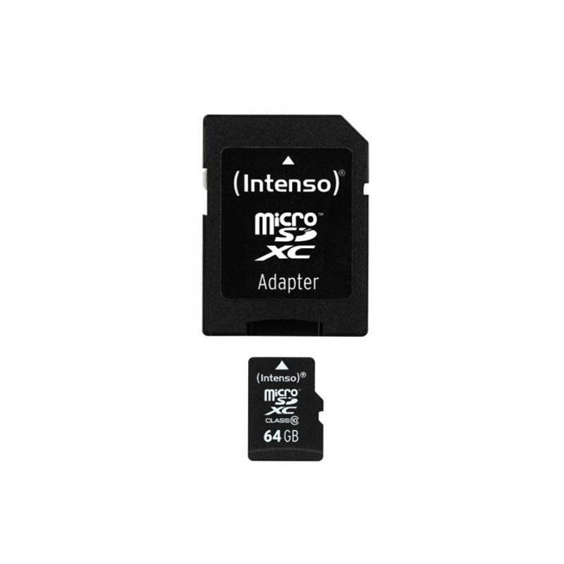 Intenso Memory Card microSDXC 64GB + Adapter CL 10 (3413490)