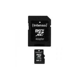 Intenso Memory Card microSDXC 64GB + Adapter CL 10 (3413490)