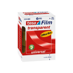 Film transparent Tesa pour dérouleur de table (6 pces 66m x 25mm) (57379)