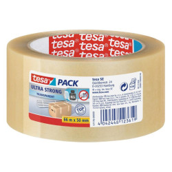 Tesa Klebeband Ultra Strong PVC 50mm/66 Meter (57176 Transparent)