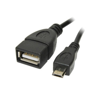 Reekin Adaptateur OTG - Câble Micro USB B/M vers USB A/F 0.20m