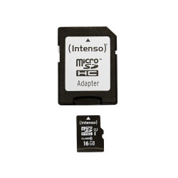 Intenso memory card microSDHC UHS-I Premium 16GB + adapter CL 10