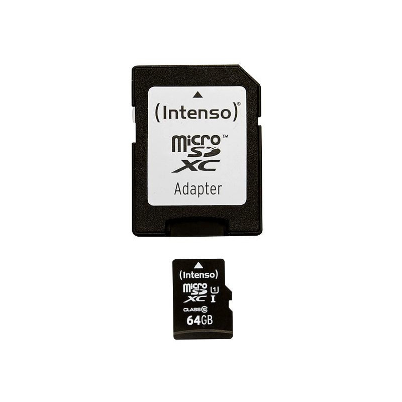 Intenso Memory Card microSDXC UHS-I Premium 64GB + Adapter CL 10