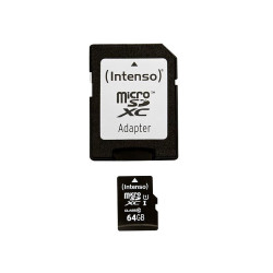 Intenso Memory Card microSDXC UHS-I Premium 64GB + Adapter CL 10