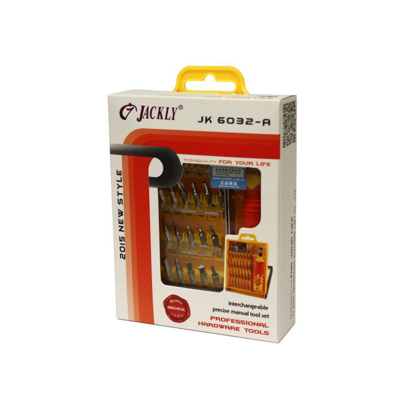 Set Tournevis et tournevis Torx Jackly JK-6032A 32 in 1 Set Tournevis et tournevis Torx Jackly JK-6032A 32 in 1