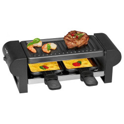 Grill-Raclette 2 personnes RG 3592 Clatronic noir