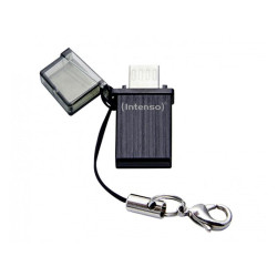 Intenso USB Flash Drive Mini Mobile Line 16 Go (3524470) - USB-A + microUSB