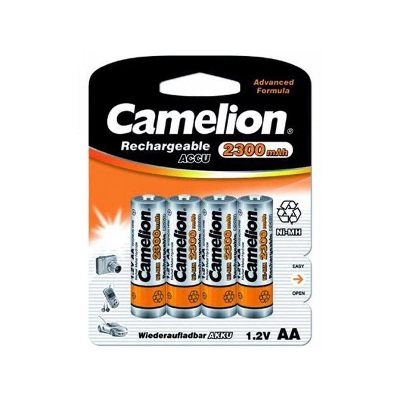 Camelion Pack de 4 piles AA Mignon 2300mAH