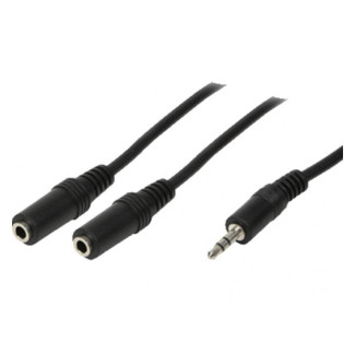 Câble audio LogiLink 0.20m 1x3.5 et 2x3.5 Stéréo Jacks (CA1046)