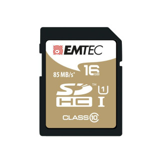 Emtec memory card SDHC 16GB UHS-I 85MB/s Gold+ CL 10