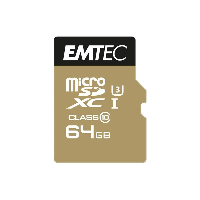 Emtec memory card microSDXC 64GB SpeedIN CL10 95MB/s FullHD 4K