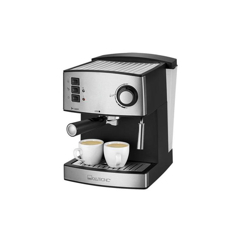 Machine à espresso Clatronic ES 3643 (noir-argenté)
