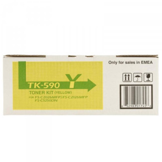 Cartouche de toner Kyocera - TK590Y - 1T02KVANL0 Jaune