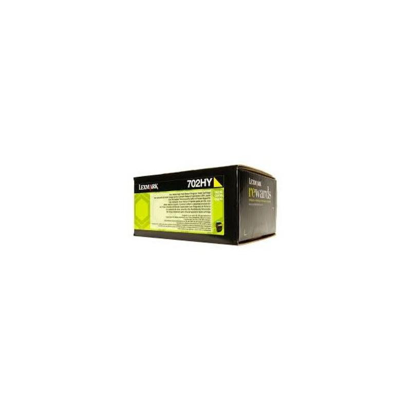Lexmark Tonerpatrone - 702HY - 70C2HY0 - yellow 70C2HY0 Lexmark Tonerpatrone - 702HY - 70C2HY0 - yellow 70C2HY0