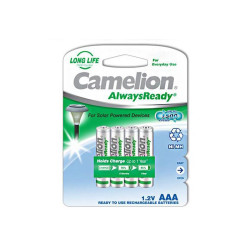 Pack de 4 piles rechargeables Camelion AlwaysReady Micro AAA 600mA