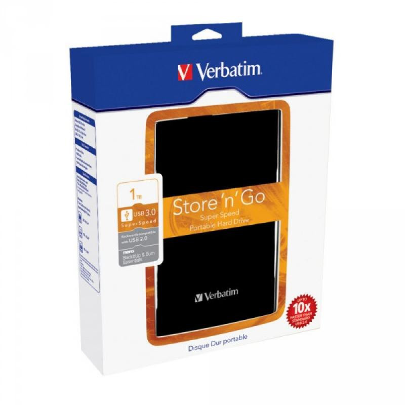 HDD 2.5 USB3 1TB Verbatim Store \'n\' Go Black 53023 HDD 2.5 USB3 1TB Verbatim Store \'n\' Go Black 53023