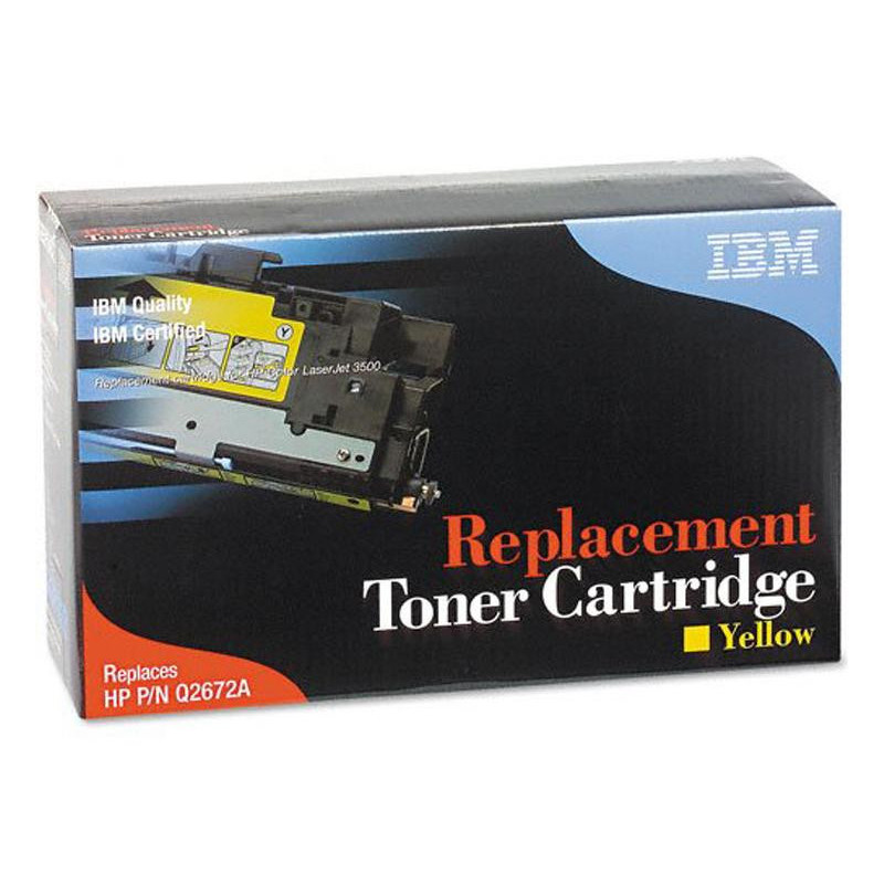 Cartouche de toner IBM HP Q2672A 95P6492 Jaune Cartouche de toner IBM HP Q2672A 95P6492 Jaune