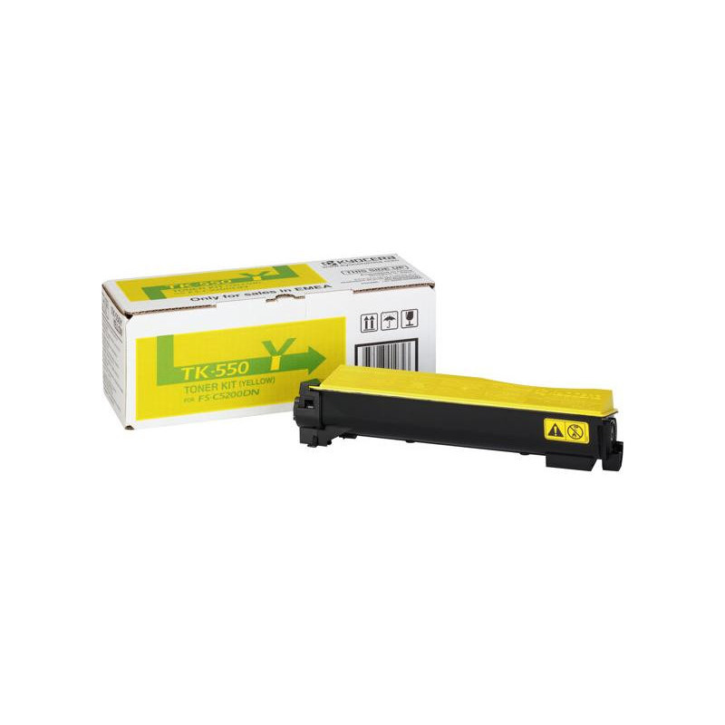 Cartouche de toner Kyocera - TK550Y - 1T02HMAEU0 Jaune Cartouche de toner Kyocera - TK550Y - 1T02HMAEU0 Jaune