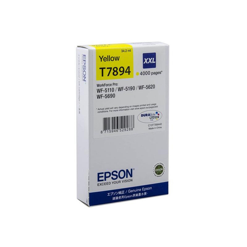 Cartouche d\'encre Epson - C13T789440 - Jaune XXL Cartouche d\'encre Epson - C13T789440 - Jaune XXL