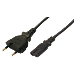 Câble d´alimentation Logilink. prise mâle EURO pour IEC C7 femelle. 1.80m