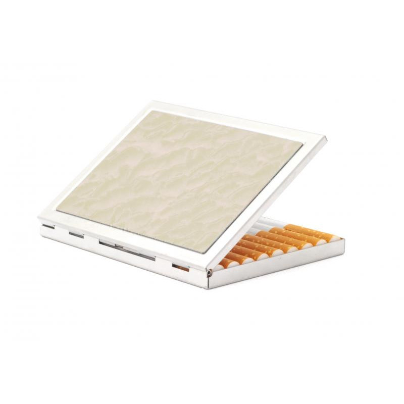 Etui pour 9 cigarettes - Métal (Blanc/Creme - Slim #9)