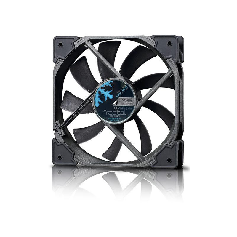 FractalRefroidisseur Design Venturi HP-12 PWM Noir FD-FAN-VENT-HP12-PWM-BK FractalRefroidisseur Design Venturi HP-12 PWM Noir FD-FAN-VENT-HP12-PWM-BK