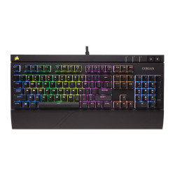 Clavier QWERTY Corsair Gaming STRAFE RGB - Cherry MX Rouge (DE Layout) CH-9000227-DE