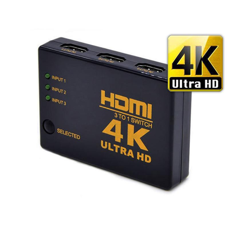 Commutateur HDMI 4K Ultra HD - 3 Ports Commutateur HDMI 4K Ultra HD - 3 Ports