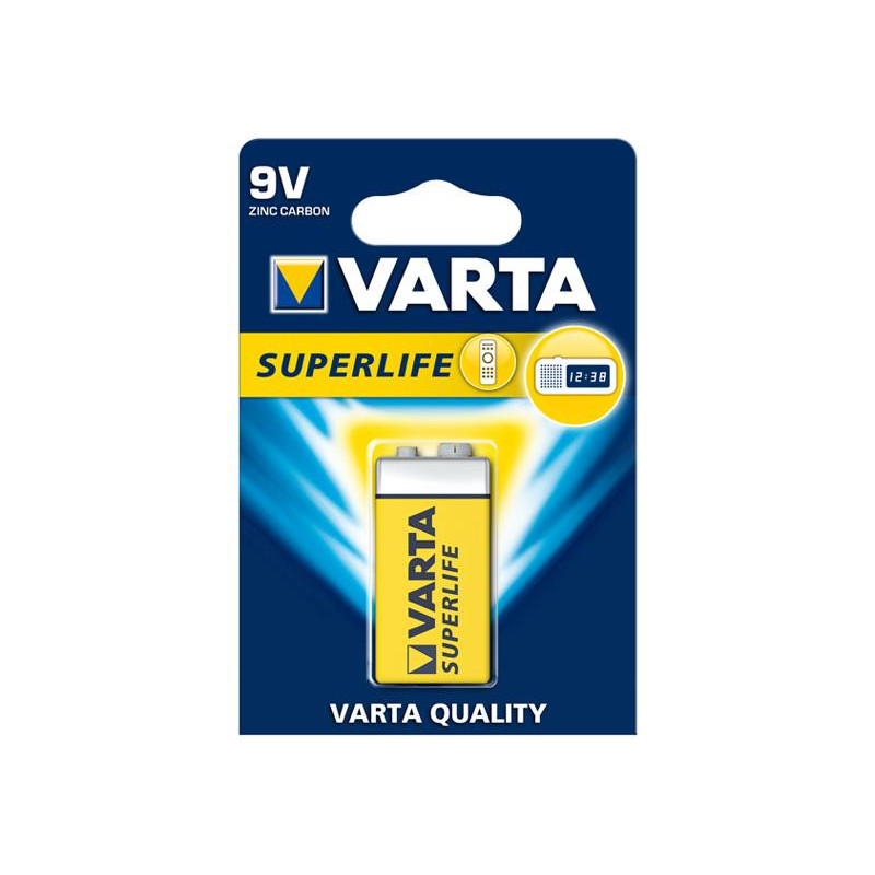 Varta Pack de 1 pile Superlife 9V Block Varta Pack de 1 pile Superlife 9V Block
